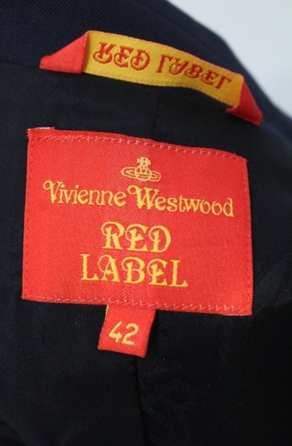 画像6: ヴィヴィアンウエストウッド 中古 / ウエストコートジャケット 42 ネイビーｘパープル  O-26-01-11-006-jc-YM-OS (6)