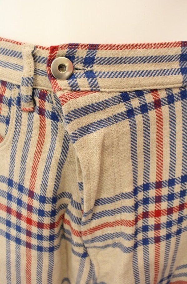 画像2: ヴィヴィアンウエストウッド 中古 / TARTAN NEW ASYMMETRICパンツ M アボリー  O-26-01-11-067-pa-YM-OS (2)
