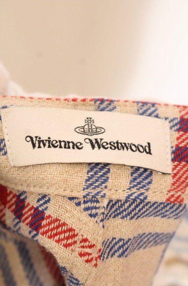 画像6: ヴィヴィアンウエストウッド 中古 / TARTAN NEW ASYMMETRICパンツ M アボリー  O-26-01-11-067-pa-YM-OS (6)