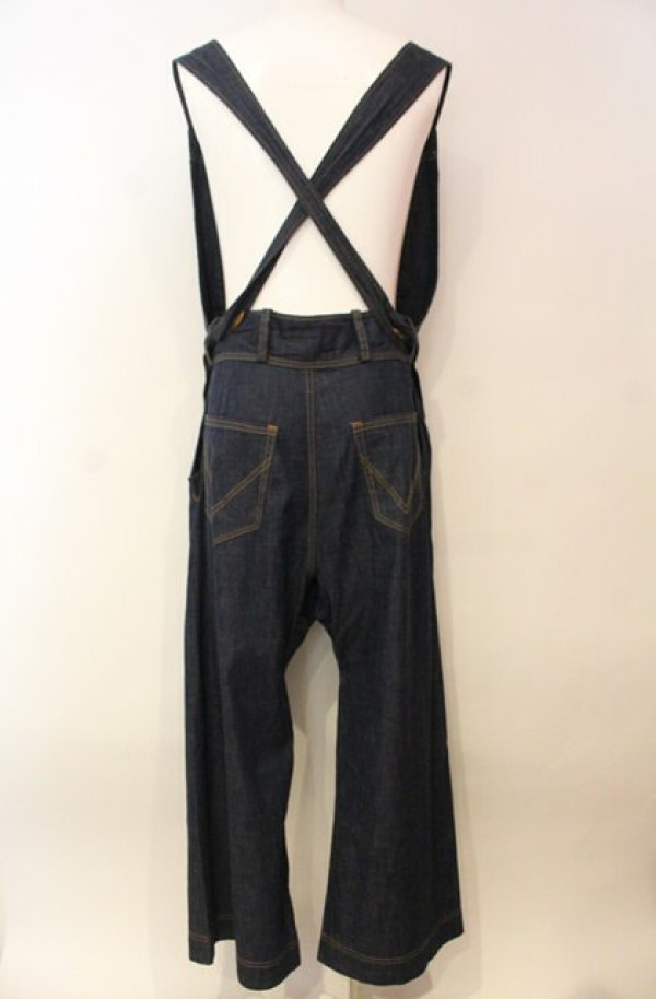 画像4: ヴィヴィアンウエストウッド MAN 中古 / デニムオーバーオール  インディゴ  O-26-01-11-070-op-YM-OS (4)