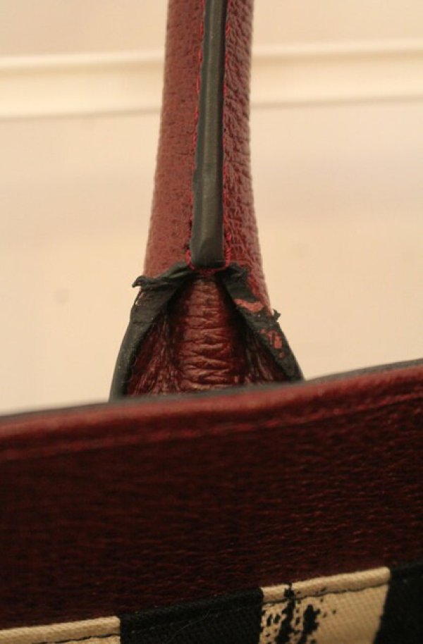 画像5: ヴィヴィアンウエストウッド 中古 / EXECUTIVEスクエアトートバッグ  ワイン  O-26-01-11-074-ba-YM-OS (5)