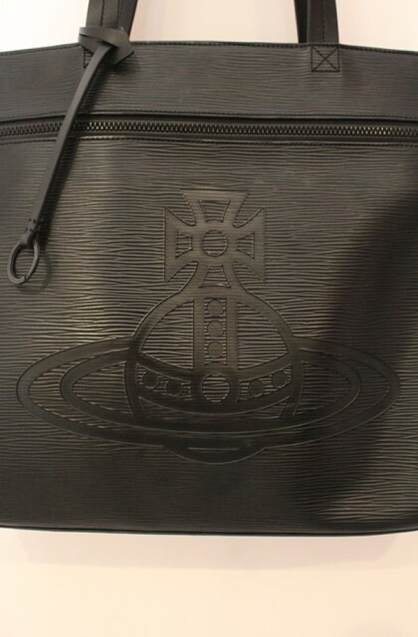 画像2: ヴィヴィアンウエストウッド MAN 中古 / Flow トートバッグ  ブラック  O-26-01-11-078-ba-YM-OS (2)