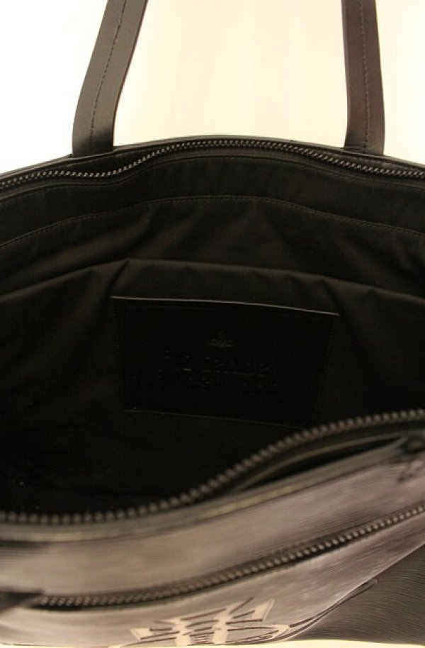 画像4: ヴィヴィアンウエストウッド MAN 中古 / Flow トートバッグ  ブラック  O-26-01-11-078-ba-YM-OS (4)