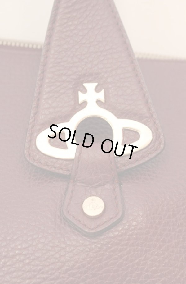 画像2: ヴィヴィアンウエストウッド 中古 / NEW CAMEO デイバッグ（ニューカメオ）  ワイン  O-26-01-11-079-ba-YM-OS (2)