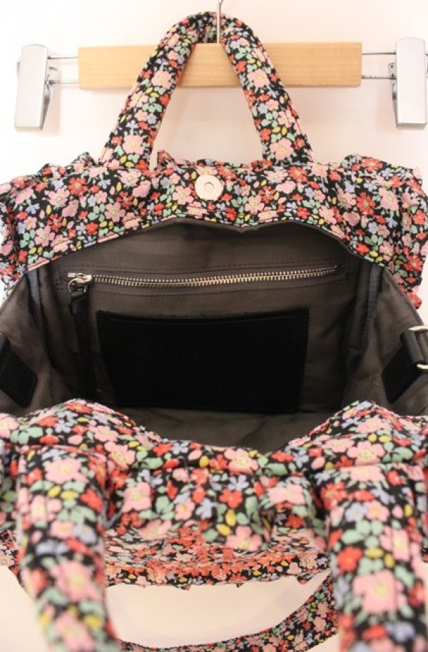 画像5: ヴィヴィアンウエストウッド 中古 / フリルアイダーダウンバッグ  ピンクｘマルチ  O-26-01-11-080-ba-YM-OS (5)