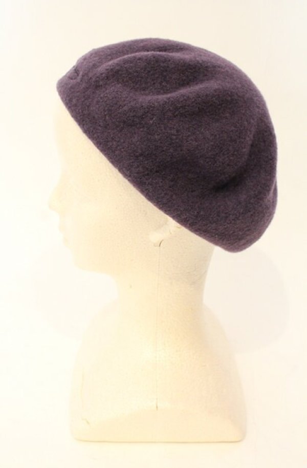 画像3: ヴィヴィアンウエストウッド 中古 / グラフィティオーブ刺繍ベレー帽 M パープル  O-26-01-11-085-gd-YM-OS (3)