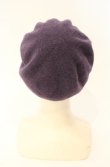画像4: ヴィヴィアンウエストウッド 中古 / グラフィティオーブ刺繍ベレー帽 M パープル  O-26-01-11-085-gd-YM-OS (4)
