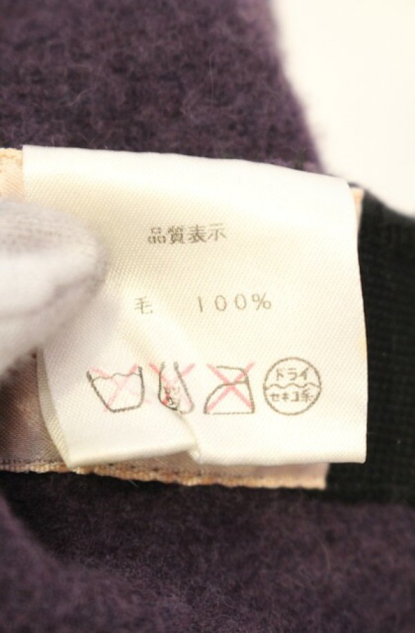 画像6: ヴィヴィアンウエストウッド 中古 / グラフィティオーブ刺繍ベレー帽 M パープル  O-26-01-11-085-gd-YM-OS (6)