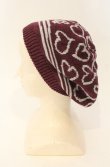 画像3: ヴィヴィアンウエストウッド 中古 / スクリブルハートビーニーキャップ  パープル  O-26-01-11-086-gd-YM-OS (3)
