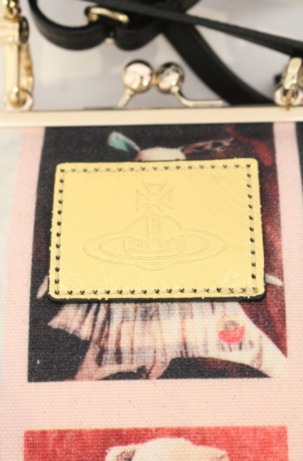 画像2: ヴィヴィアンウエストウッド 中古 / CANVAS TEDDIES PEGGY CROSSBODY ポーチ（キャンバステディ ペギークロスボディ）  マルチ  O-26-01-11-091-ba-YM-OS (2)