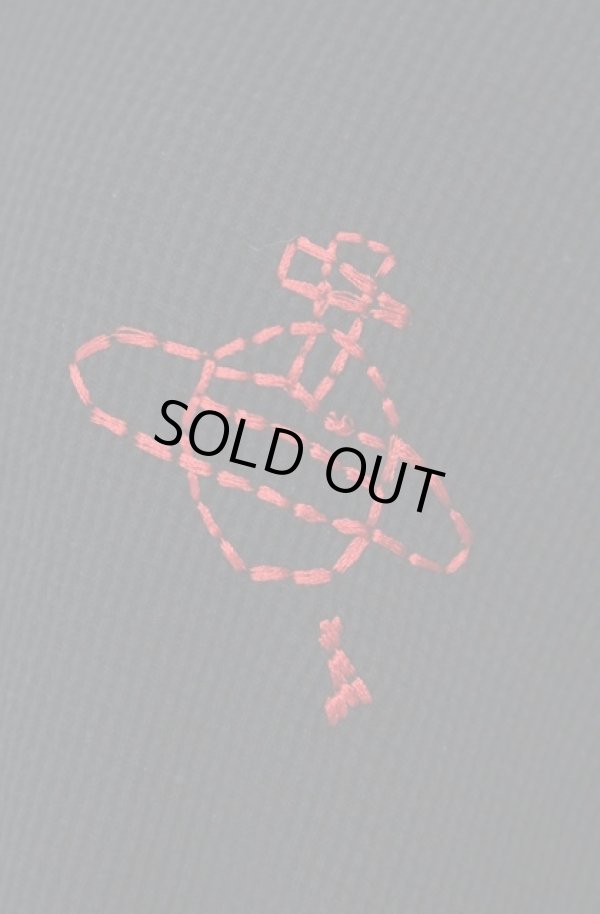 画像2: ヴィヴィアンウエストウッド 中古 / ワッフルフーディー　パーカー 00 ブラックｘレッド  O-26-01-11-009-to-YM-ZY (2)