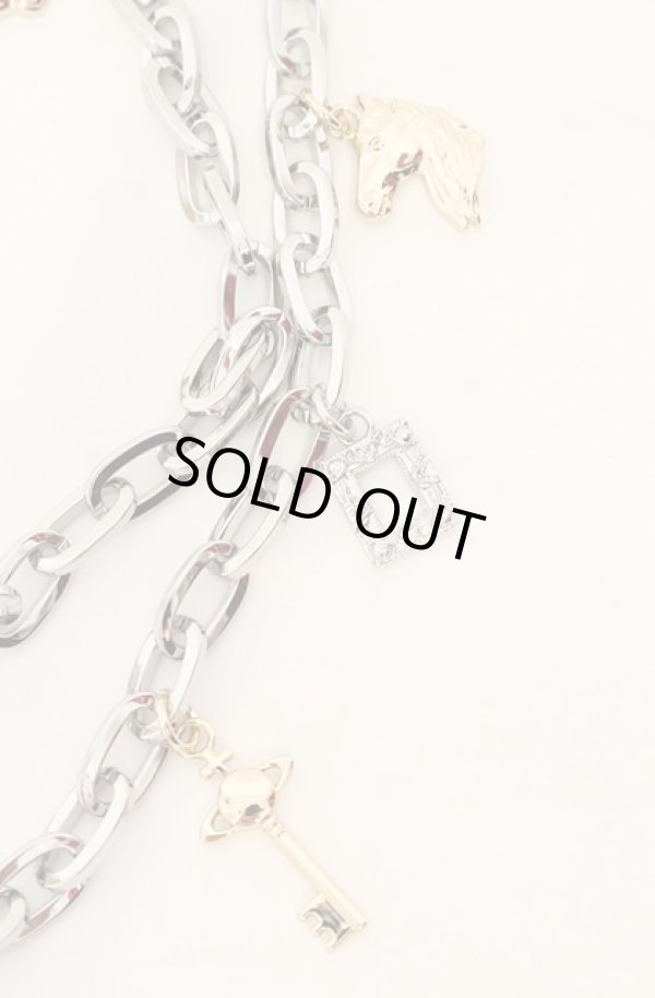 画像4: ヴィヴィアンウエストウッド 中古 / MULTI CHARM ベルト（マルチチャームベルト） シルバーｘゴールド   O-26-01-11-096-gd-YM-OS (4)