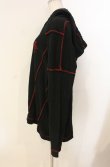 画像3: ヴィヴィアンウエストウッド 中古 / ワッフルフーディー　パーカー 00 ブラックｘレッド  O-26-01-11-009-to-YM-OS (3)