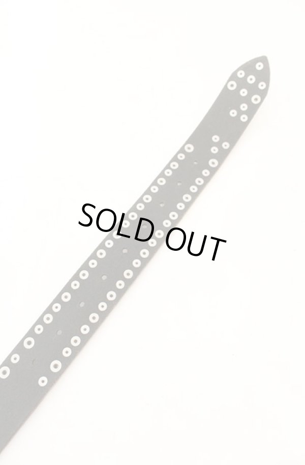 画像5: ヴィヴィアンウエストウッド 中古 / オーバルバックルスタッズベルト メンズS規格 シルバーｘブラック  O-26-01-11-098-gd-YM-OS (5)