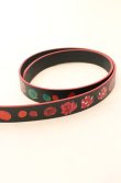 画像2: ヴィヴィアンウエストウッド 中古 / フラワーチャートナローベルト  ブラックｘピンク  O-26-01-11-100-gd-YM-OS (2)