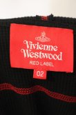 画像5: ヴィヴィアンウエストウッド 中古 / ワッフルフーディー　パーカー 00 ブラックｘレッド  O-26-01-11-009-to-YM-OS (5)