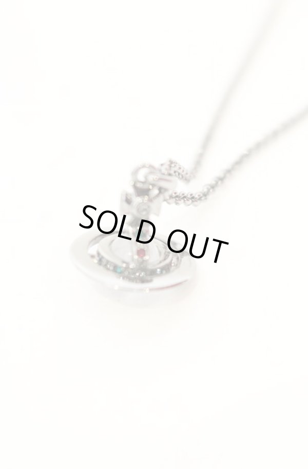画像2: ヴィヴィアンウエストウッド 中古 / PETITE ORB NECKLACES（プチオーブネックレス）  ガンメタル  O-26-01-11-103-nl-YM-OS (2)