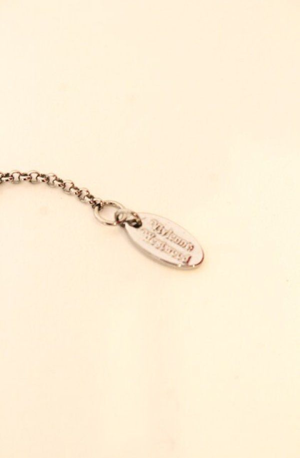 画像4: ヴィヴィアンウエストウッド 中古 / PETITE ORB NECKLACES（プチオーブネックレス）  ガンメタル  O-26-01-11-103-nl-YM-OS (4)