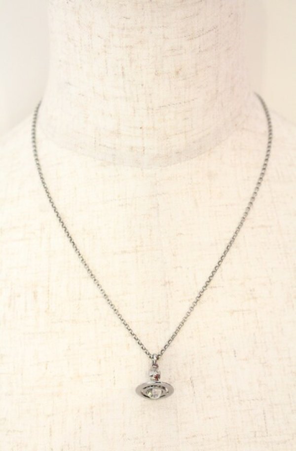 画像5: ヴィヴィアンウエストウッド 中古 / PETITE ORB NECKLACES（プチオーブネックレス）  ガンメタル  O-26-01-11-103-nl-YM-OS (5)
