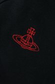 画像2: ヴィヴィアンウエストウッド 中古 / 単色オーブ刺繍変形パーカー 00 ブラック  O-26-01-11-010-to-YM-OS (2)