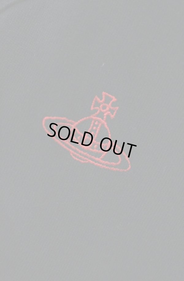 画像2: ヴィヴィアンウエストウッド 中古 / 単色オーブ刺繍変形パーカー 00 ブラック  O-26-01-11-010-to-YM-OS (2)