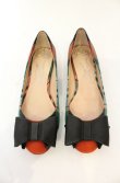 画像2: ヴィヴィアンウエストウッド 中古 / TARTAN FLAT SHOE（タータンフラットシューズ） 38（24cm） グリーン  O-26-01-11-106-sh-YM-OS (2)