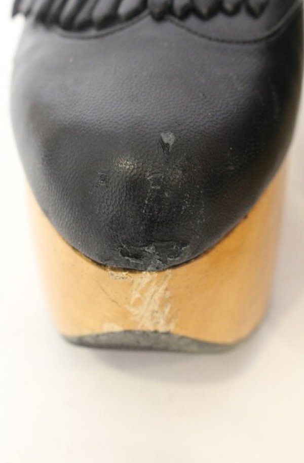 画像4: ヴィヴィアンウエストウッド 中古 / ロッキンホースゴルフ 6（24.5-25cm） ブラック  O-26-01-11-107-sh-YM-OS (4)