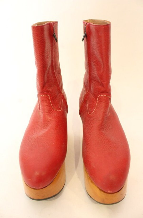 画像2: ヴィヴィアンウエストウッド 中古 / ロッキンホースブーツ 5（約24.5cm） レッド  O-26-01-11-108-sh-YM-OS (2)