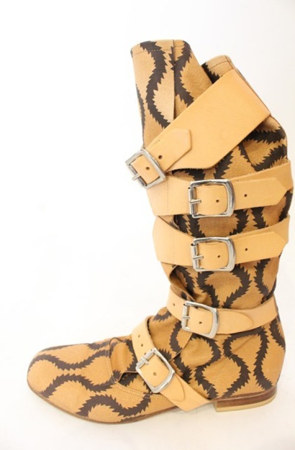 画像2: ヴィヴィアンウエストウッド 中古 / スクイグルパイレーツブーツ 6（24.5〜25cm） ブラウン  O-26-01-11-109-sh-YM-OS (2)