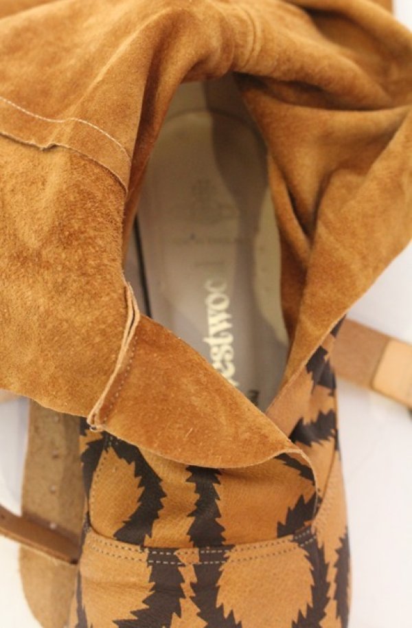 画像9: ヴィヴィアンウエストウッド 中古 / スクイグルパイレーツブーツ 6（24.5〜25cm） ブラウン  O-26-01-11-109-sh-YM-OS (9)