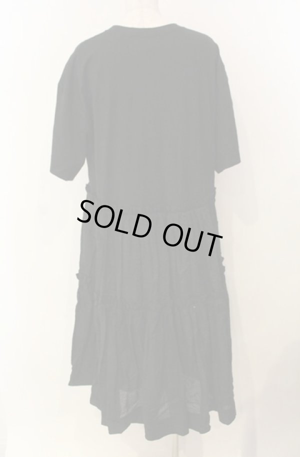 画像5: ヴィヴィアンウエストウッド 中古 / ミラクルウェーブブロッキングギャザースカートドレス 00 ブラック  O-26-01-11-011-op-YM-OS (5)