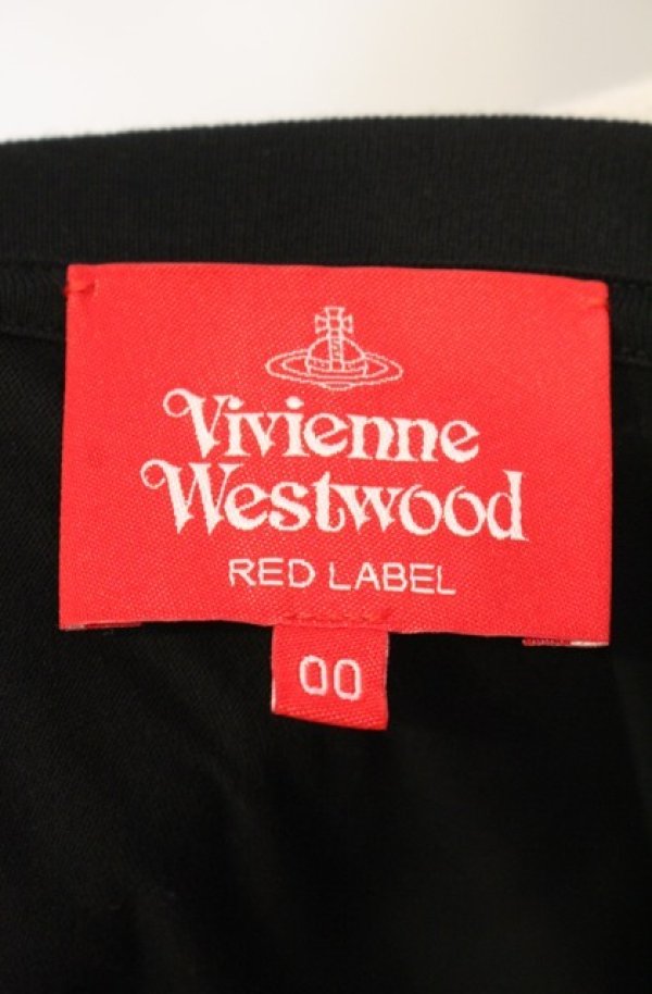 画像6: ヴィヴィアンウエストウッド 中古 / ミラクルウェーブブロッキングギャザースカートドレス 00 ブラック  O-26-01-11-011-op-YM-OS (6)