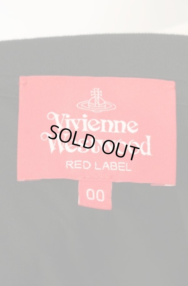 画像6: ヴィヴィアンウエストウッド 中古 / ミラクルウェーブブロッキングギャザースカートドレス 00 ブラック  O-26-01-11-011-op-YM-OS (6)