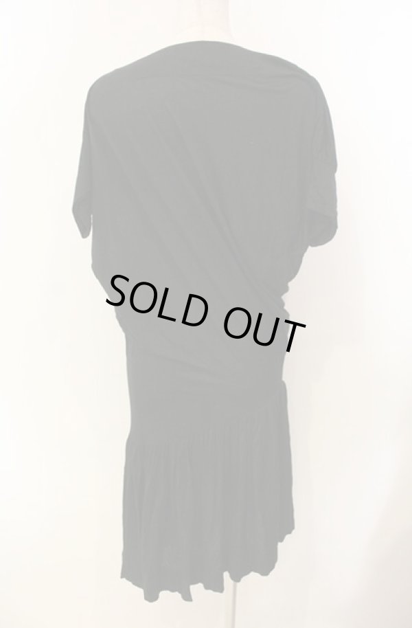 画像5: ヴィヴィアンウエストウッド 中古 / アシンメトリーカットワンピース 2 ブラック  O-26-01-11-012-to-YM-OS (5)