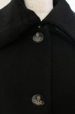 画像2: ヴィヴィアンウエストウッド 中古 / ファー襟Aラインコート 2 ブラック  O-26-01-11-002-co-IG-OS (2)