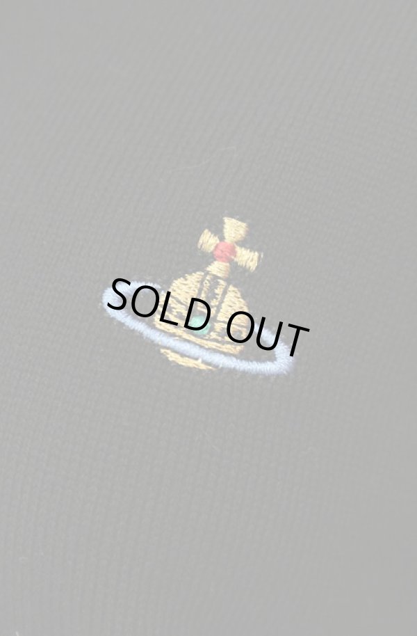 画像3: ヴィヴィアンウエストウッド 中古 / カラーオーブ刺繍ラウンドネックカーディガン S ブラック  O-26-01-11-014-to-YM-ZH (3)