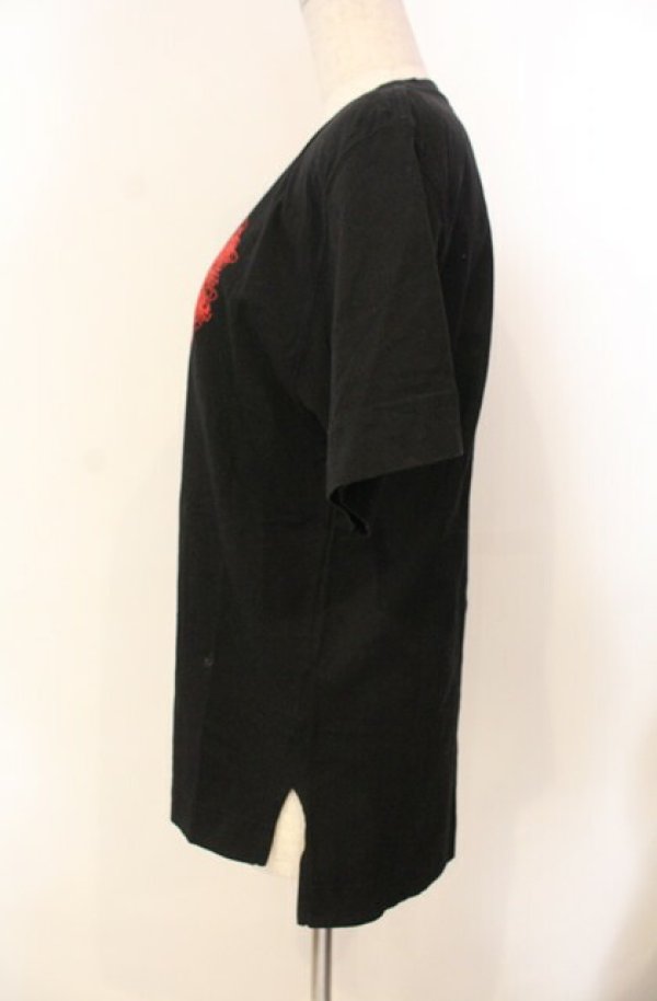 画像3: ヴィヴィアンウエストウッド 中古 / マティスハートTシャツ 01 ブラック  O-26-01-11-015-ts-YM-OS (3)