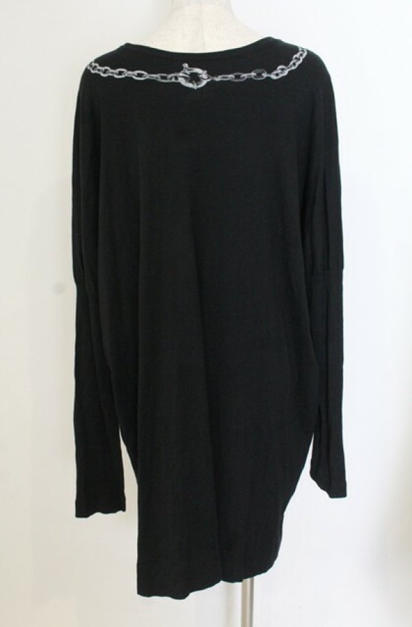 画像4: ヴィヴィアンウエストウッド 中古 / スカルフラワーネックレスカットワンピース 2 ブラック  O-26-01-25-019-op-YM-OS (4)