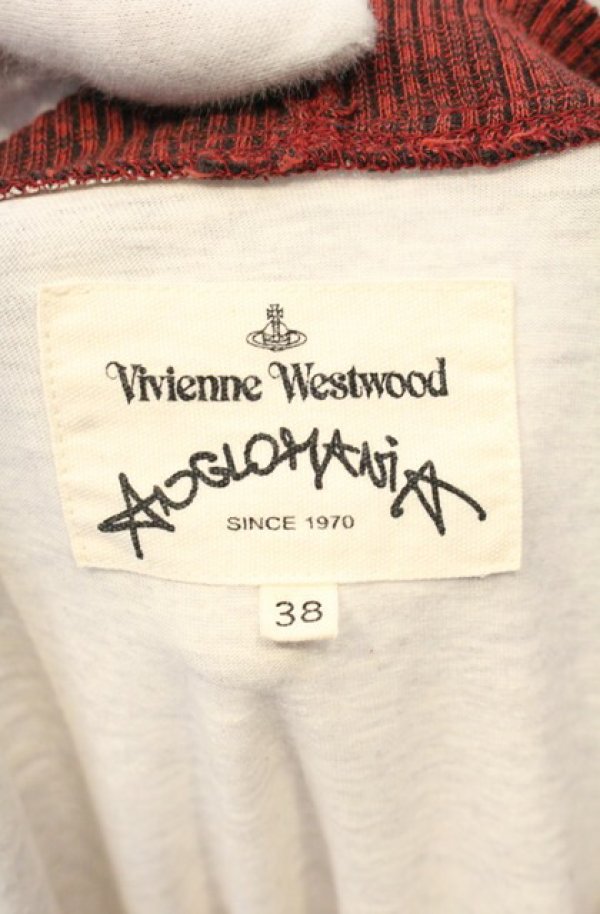 画像4: ANGLOMANIA 中古 / 総柄スクエアカットソー 38 オレンジｘアイボリー  O-26-01-25-020-to-YM-OS (4)