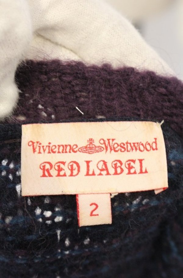 画像5: ヴィヴィアンウエストウッド 中古 / グラデーションローゲージニットワンピース 2 ブルーｘパープル  O-26-01-25-022-op-YM-OS (5)