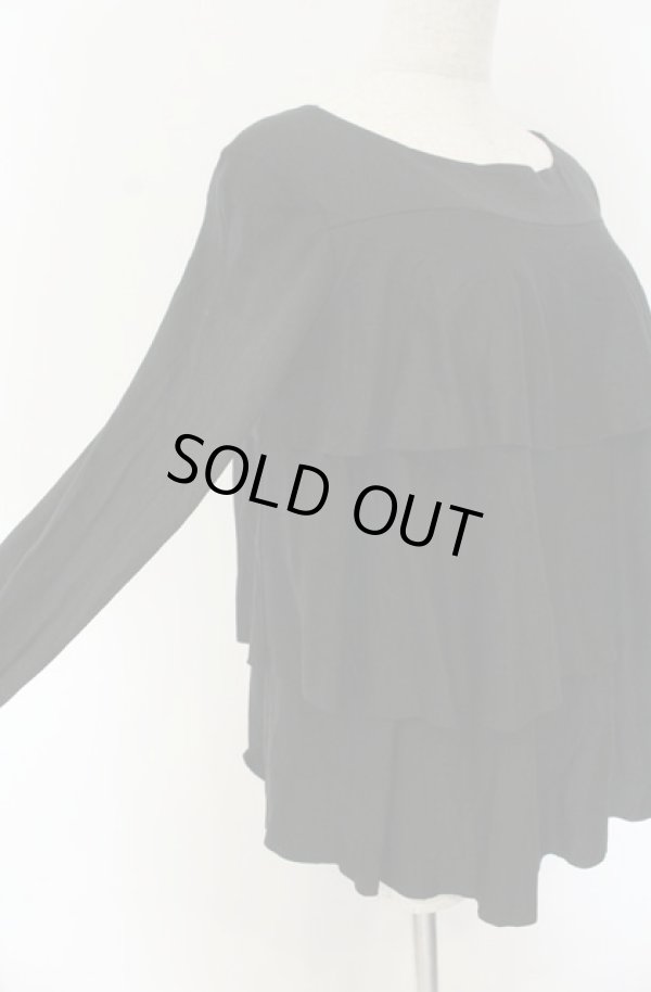 画像2: ヴィヴィアンウエストウッド 中古 / ティアードカットソー 2 ブラック  O-26-01-25-023-to-YM-ZH (2)