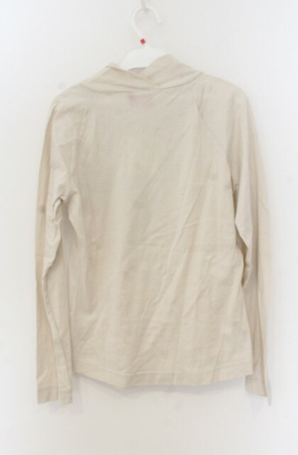 画像4: ヴィヴィアンウエストウッド 中古 / キャットパッチ変形襟カットソー 3 アイボリー  O-26-01-25-024-to-YM-OS (4)