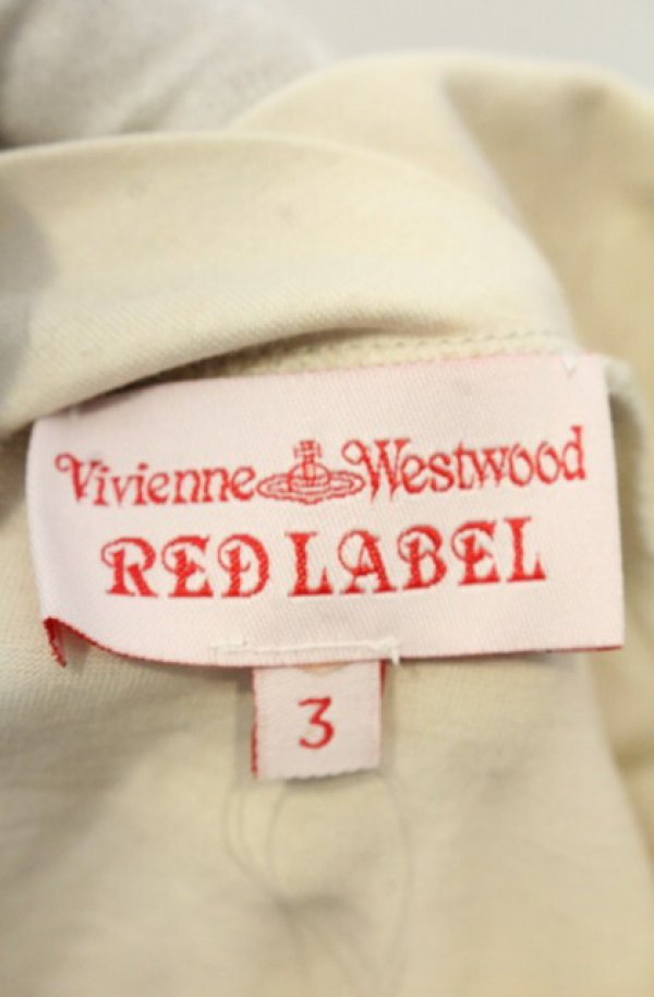 画像5: ヴィヴィアンウエストウッド 中古 / キャットパッチ変形襟カットソー 3 アイボリー  O-26-01-25-024-to-YM-OS (5)