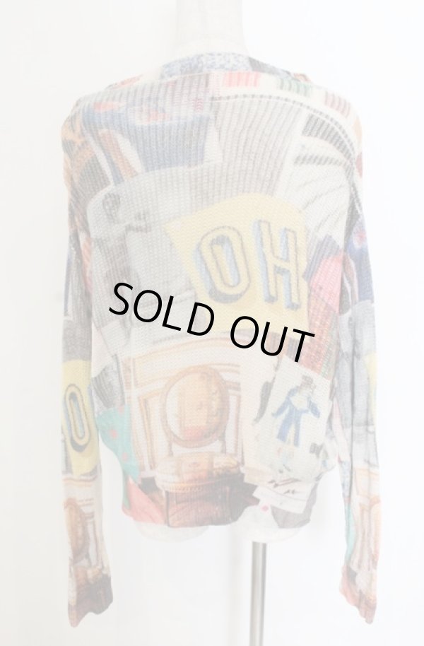 画像4: ヴィヴィアンウエストウッド 中古 / MOODBOARD PRINT KNITプルオーバー 00 マルチ  O-26-01-25-025-to-YM-OS (4)