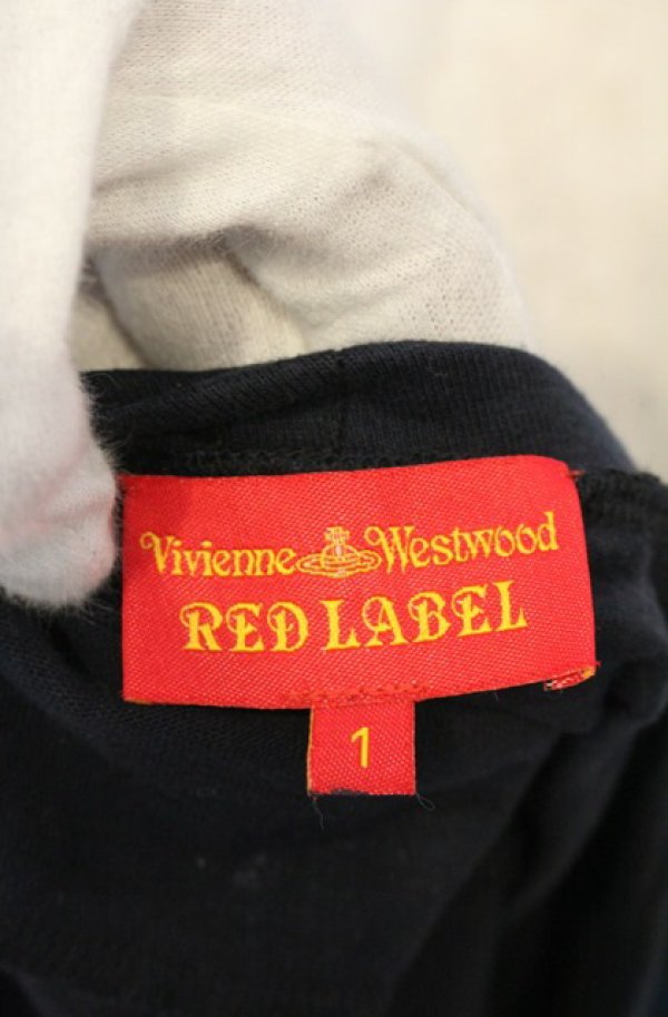 画像4: ヴィヴィアンウエストウッド 中古 / チャームプリント半袖カットソー 1 ブルーｘブラック  O-26-01-25-026-to-YM-OS (4)