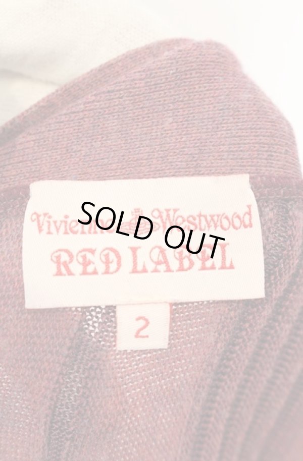 画像4: ヴィヴィアンウエストウッド 中古 / スクエア変形サマーニットワンピース 2 レッド  O-26-01-25-027-op-YM-ZH (4)