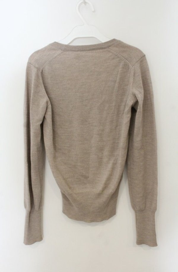 画像3: ヴィヴィアンウエストウッド 中古 / カラーオーブ刺繍ラウンドネックニットソー  ベージュ  O-26-01-25-030-to-YM-OS (3)