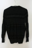 画像4: ヴィヴィアンウエストウッド MAN 中古 / ランダムボーダーカーディガン 44 ブラック  O-26-01-25-033-to-YM-OS (4)