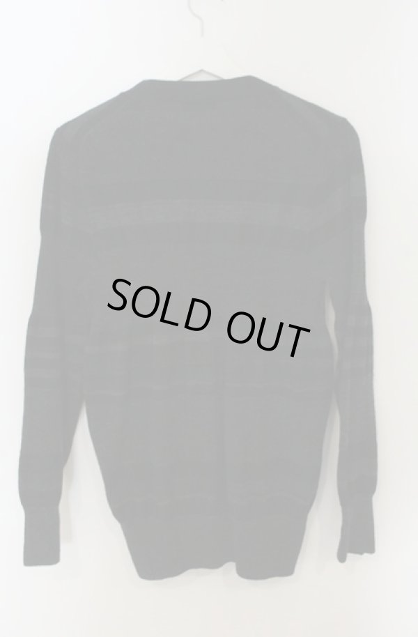 画像4: ヴィヴィアンウエストウッド MAN 中古 / ランダムボーダーカーディガン 44 ブラック  O-26-01-25-033-to-YM-OS (4)