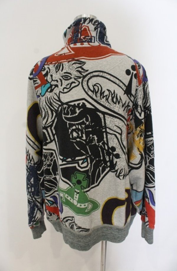 画像4: ヴィヴィアンウエストウッド 中古 / FRAT HOUSE ジップアップブルゾン  グレー  O-26-01-25-034-jc-IG-OS (4)